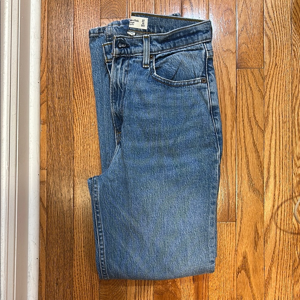 Abercrombie ultra high rise 90s straight curve love jeans